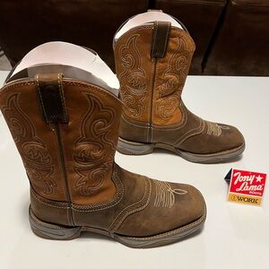 Tony Lama Tan and Brown Western Boots